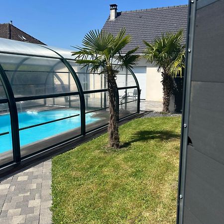 Gite Spa Sauna Piscine Aubin-Saint-Vaast Bagian luar foto